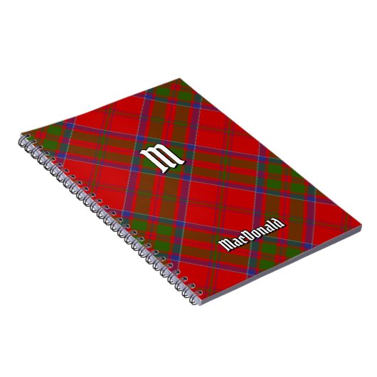 Clan MacDonald von Keppoch Tartan Notebook Notizblock (Rechte Seite)