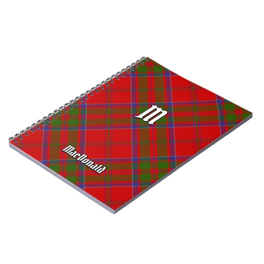 Clan MacDonald von Keppoch Tartan Notebook Notizblock (Linke Seite)