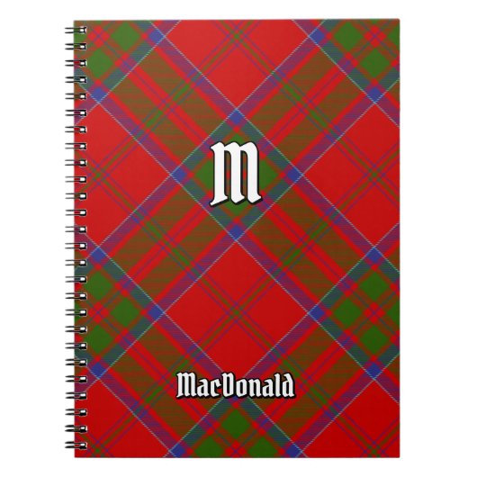 Clan MacDonald von Keppoch Tartan Notebook Notizblock (Vorderseite)