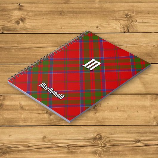 Clan MacDonald von Keppoch Tartan Notebook Notizblock