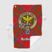 Clan MacDonald von Keppoch Wappen Golf Towel Golfhandtuch (Insitu)