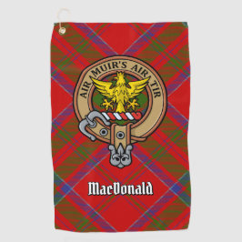 Clan MacDonald von Keppoch Wappen Golf Towel Golfhandtuch