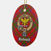 Clan MacDonald von Keppoch Wappen Keramik Ornament (Links)
