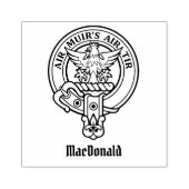 Clan MacDonald von Keppoch Wappen Rubber Briefmark Gummistempel (Prägung)
