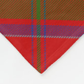 Clan MacDonald von Keppoch Wappen über Tartan Fleecedecke (Ecke)