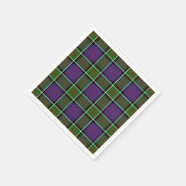 Clan MacDonald von Ranald Tartan Serviette (Ecke)