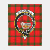 Clan MacDonald von Sleat Macdonalds von Donald Tar Fleecedecke (Vorderseite)