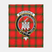 Clan MacDonald von Sleat Macdonalds von Ranald Tar Fleecedecke (Vorderseite)