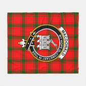 Clan MacDonald von Sleat Macdonalds von Ranald Tar Fleecedecke (Vorderseite (Horizontal))