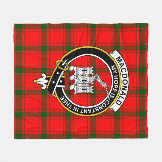 Clan MacDonald von Sleat Macdonalds von Ranald Tar Fleecedecke (Vorderseite (Horizontal))