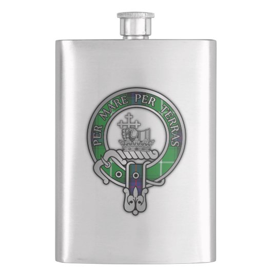Clan MacDonald Wappen Flask Flachmann (Vorderseite)