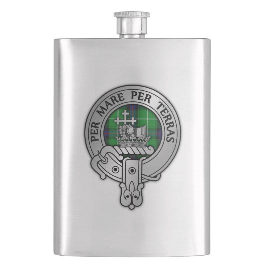 Clan MacDonald Wappen Flask Flachmann (Vorderseite)