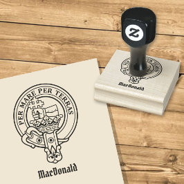 Clan MacDonald Wappen Rubber Briefmarke Gummistempel