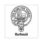 Clan MacDonald Wappen Rubber Briefmarke Gummistempel (Prägung)