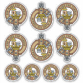 Clan MacDonald Wappen Sticker Set (Vorderseite)