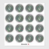 Clan MacDonald Wappen & Tartan Knot Aufkleber (Blatt)