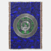 Clan MacDonald Wappen & Tartan Knot Decke (Vorderseite Vertikal)