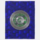 Clan MacDonald Wappen & Tartan Knot Fleecedecke (Vorderseite)