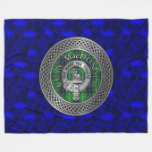 Clan MacDonald Wappen & Tartan Knot Fleecedecke (Vorderseite (Horizontal))