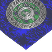 Clan MacDonald Wappen & Tartan Knot Kurzer Tischläufer (Ecke)
