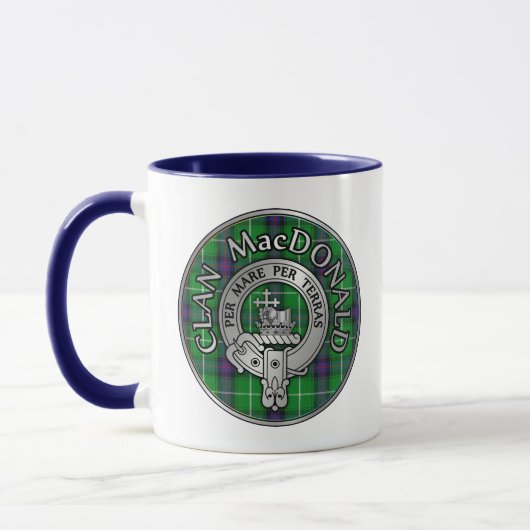 Clan MacDonald Wappen & Tartan Tasse (Links)