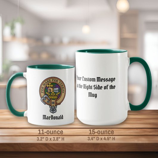Clan MacDonald Wappen Tasse