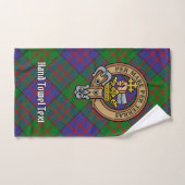 Clan MacDonald Wappen über Tartan Badhandtuch Set (Handtuch)