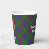 Clan MacDonald Wappen über Tartan Paper Cups Pappbecher (Links)