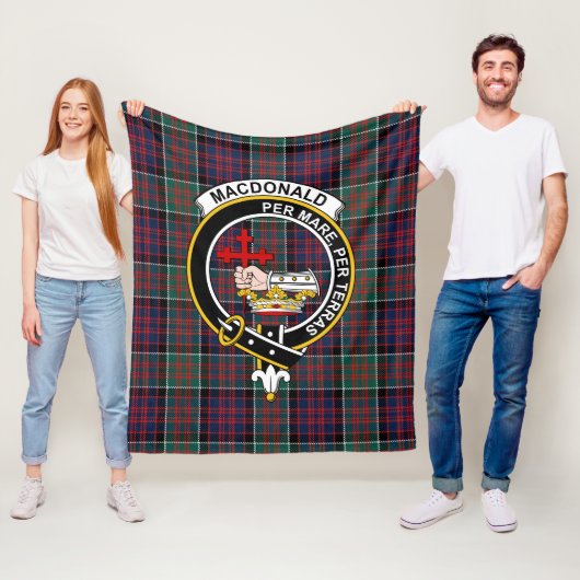 Clan Macdonalds von Donald Tartan Kariert Fleecedecke (Beispiel)