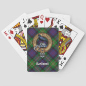 Clan MacDonell of Glengarry Crest over Tartan Spielkarten (Rückseite)