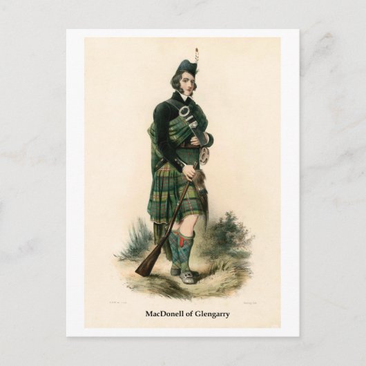 Clan MacDonell of Glengarry Postkarte (Vorderseite)