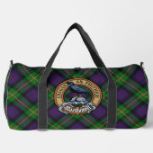 Clan MacDonell von Glengarry Wappen über Tartan Duffle Bag (Vorderseite)