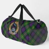 Clan MacDonell von Glengarry Wappen über Tartan Duffle Bag (Rechte Ecke)