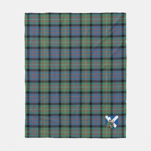 Clan MacDonnell of Glengarry Ancient Tartan Karier Fleecedecke (Vorderseite)