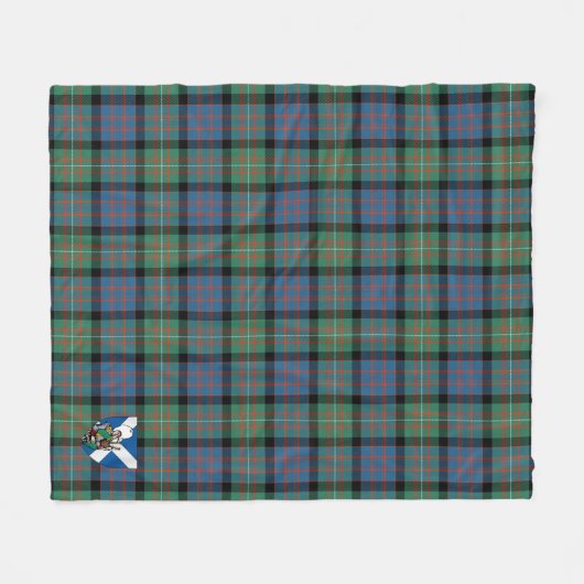 Clan MacDonnell of Glengarry Ancient Tartan Karier Fleecedecke (Vorderseite (Horizontal))