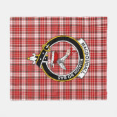 Clan MacDougall Dress Tartan Kariert Fleecedecke (Vorderseite (Horizontal))