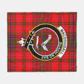 Clan MacDougall Modern Tartan Kariert Fleecedecke (Vorderseite (Horizontal))