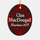 Clan MacDougall ScottishTartan Keramikornament (Rechts)