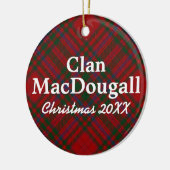 Clan MacDougall ScottishTartan Keramikornament (Links)