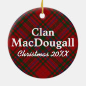 Clan MacDougall ScottishTartan Keramikornament (Hinten)
