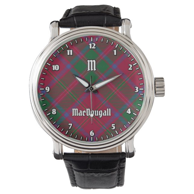 Clan MacDougall Tartan Armbanduhr (Vorderseite)