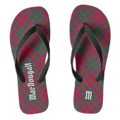 Clan MacDougall Tartan Badesandalen (Fußbett)