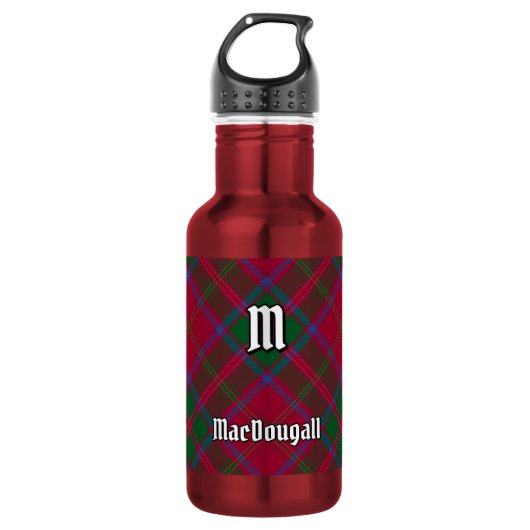 Clan MacDougall Tartan Edelstahlflasche (Vorderseite)