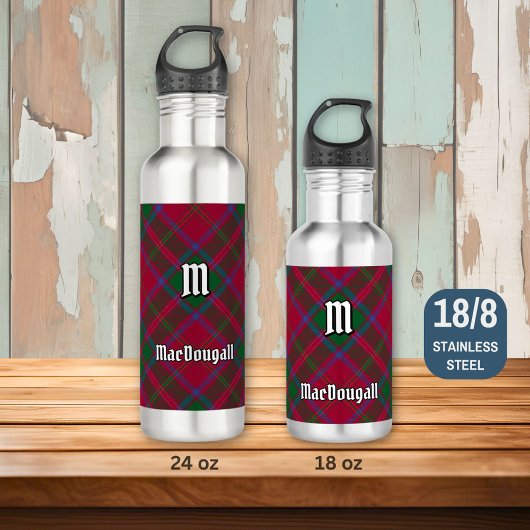 Clan MacDougall Tartan Edelstahlflasche