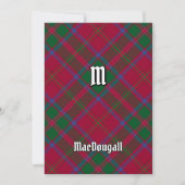 Clan MacDougall Tartan Einladung (Vorderseite)