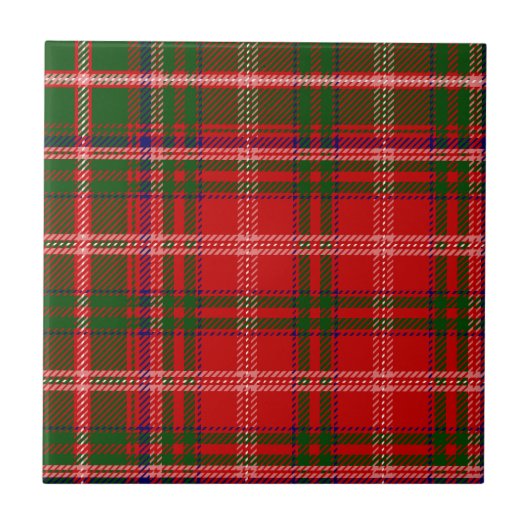 Clan MacDougall Tartan Fliese (Vorderseite)