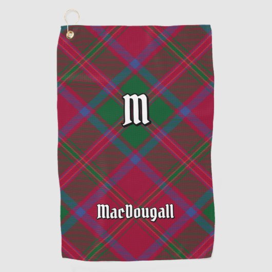 Clan MacDougall Tartan Golfhandtuch (Vorderseite)
