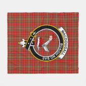 Clan MacDougall Tartan Kariert Fleecedecke (Vorderseite (Horizontal))