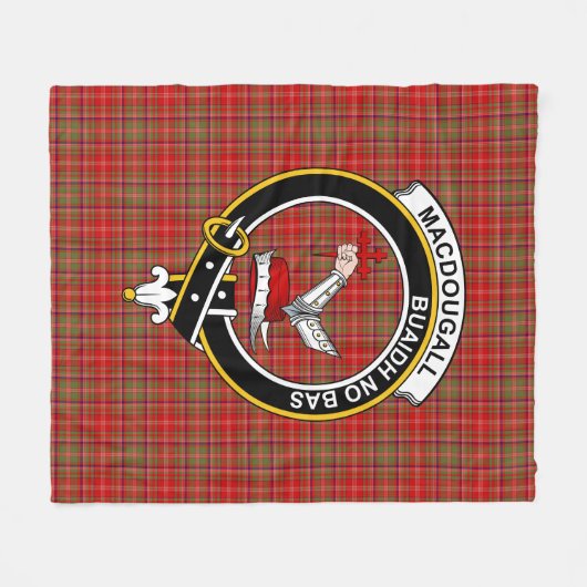 Clan MacDougall Tartan Kariert Fleecedecke (Vorderseite (Horizontal))
