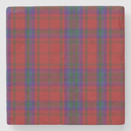 Clan MacDougall Tartan Kariert Stone Untersetzer (Vorderseite)